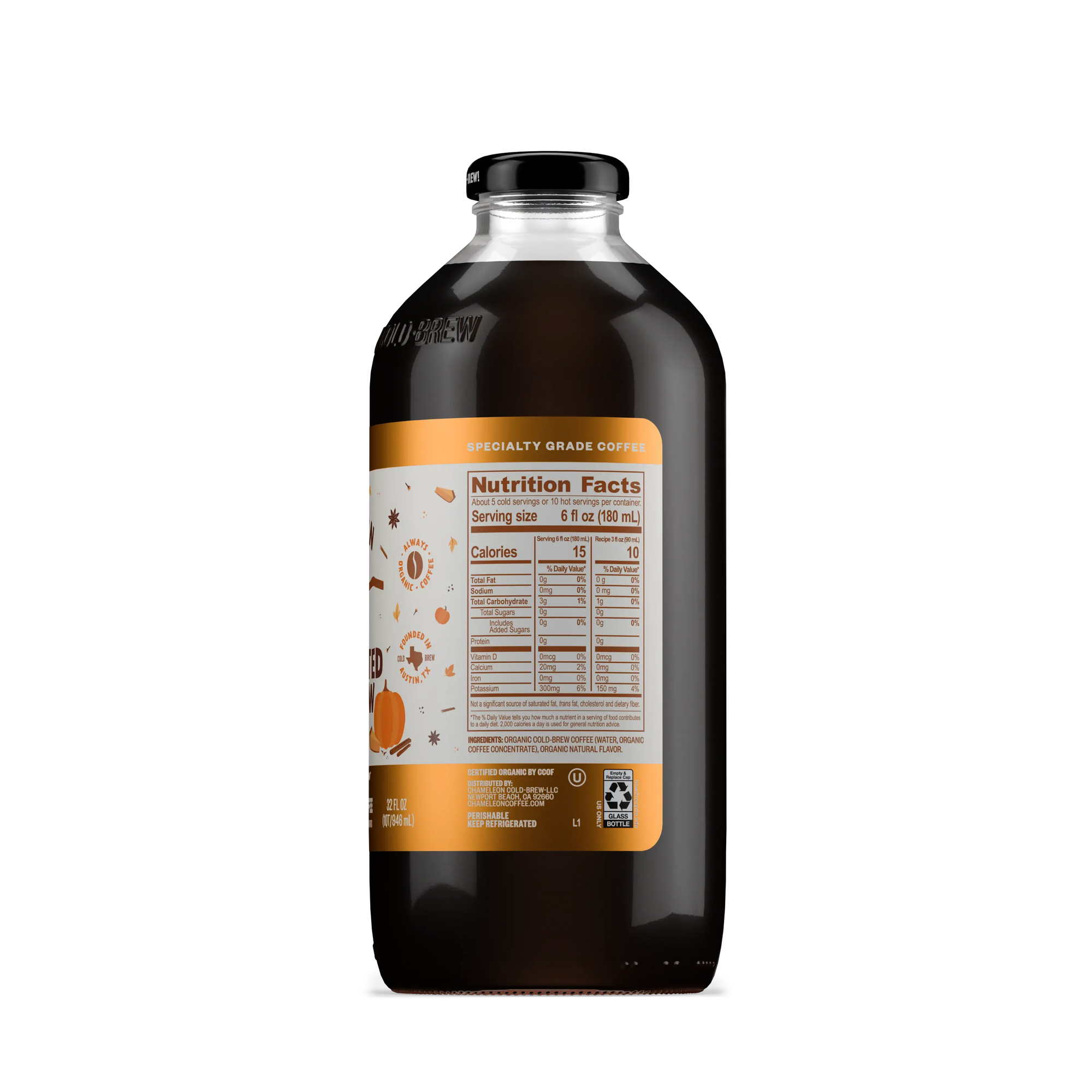 32 oz PUMPKIN SPICED PIE COLD-BREW COFFEE CONCENTRATE