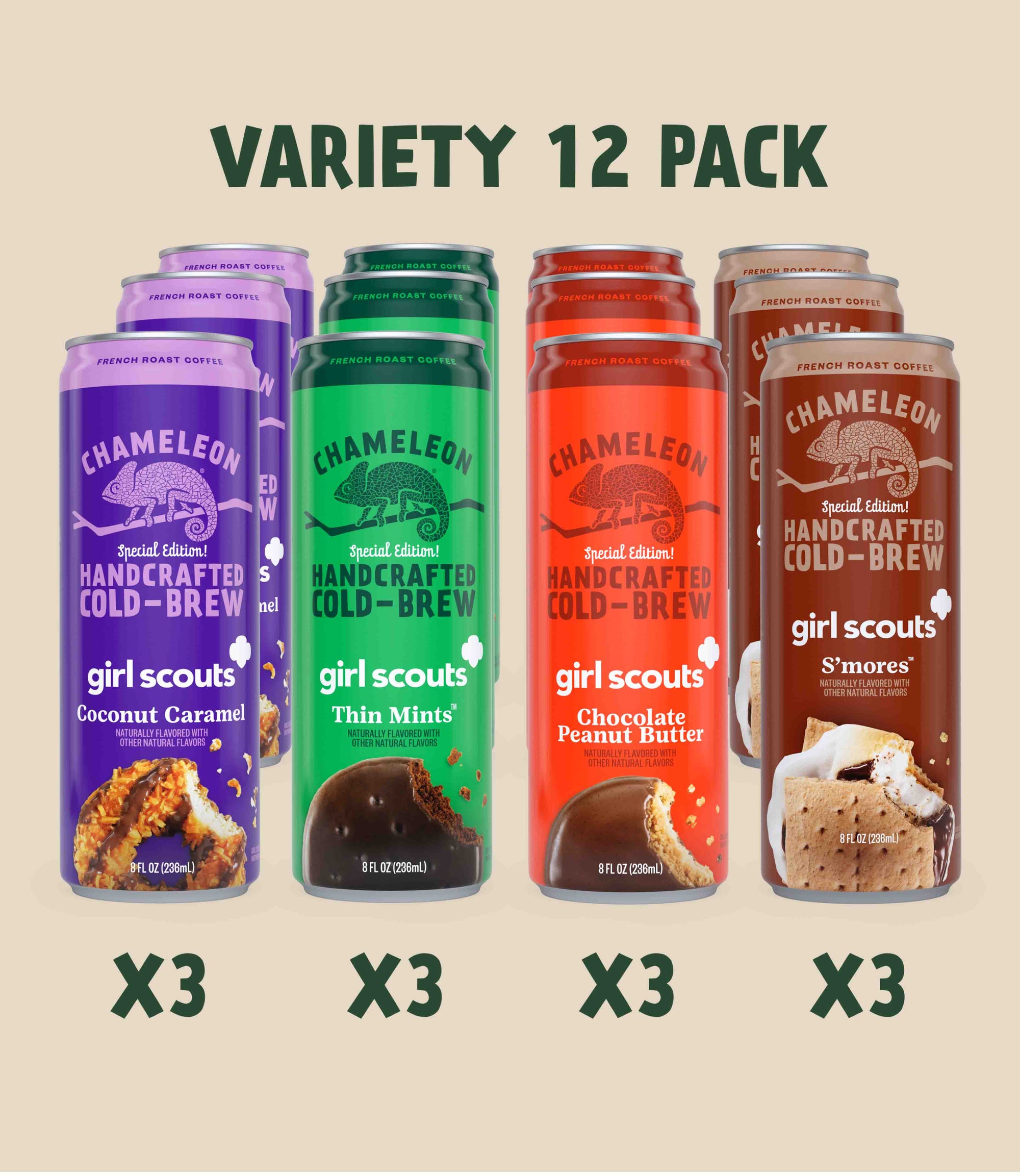 8oz GIRL SCOUT COLD-BREW LATTE VARIETY PACK